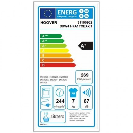 Asciugatrice Slim Hoover Dxw H A Tcex Kg Classe A