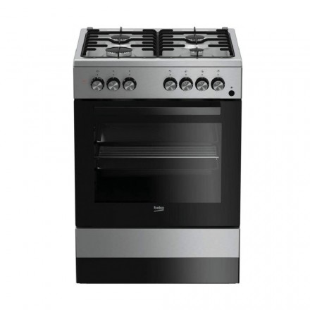 Cucina Beko FSE62110DX 4 Fuochi Inox Forno Eletrico Grill