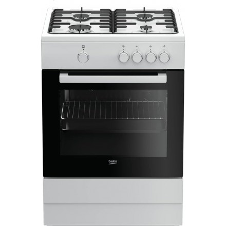 Cucina Beko FSG62000DW 60x60 4 Fuochi a Gas Profondità 60 Cm Classe Energetica A