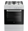 Cucina Beko FSG62000DW 60x60 4 Fuochi a Gas Profondità 60 Cm Classe Energetica A