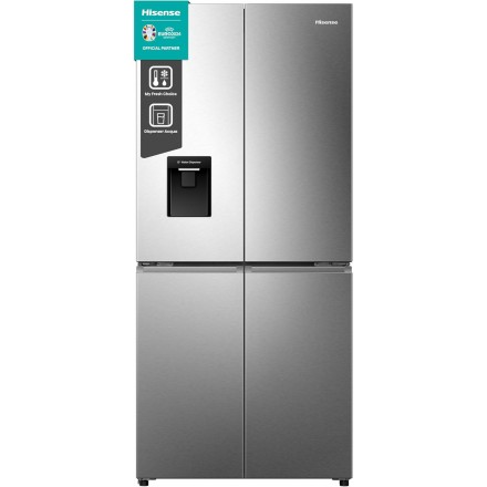 Frigorifero 4 Porte Hisense RQ5P470SMIE Capacità 482 Lt Altezza 178,5 Cm Classe Energetica E