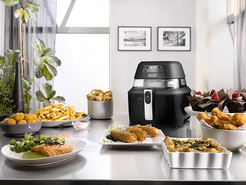 Friggitrice ad aria De'Longhi FH2101W potenza 1400W capacita' 1Kg