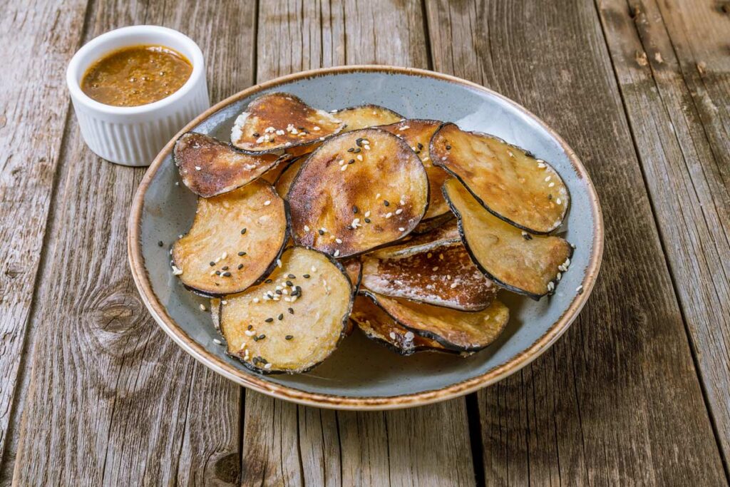 chips di melanzane